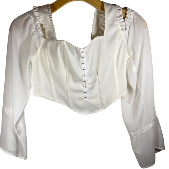 FASHION NOVA Corset Tank with Bell Sleeves - Picture 3 of 5